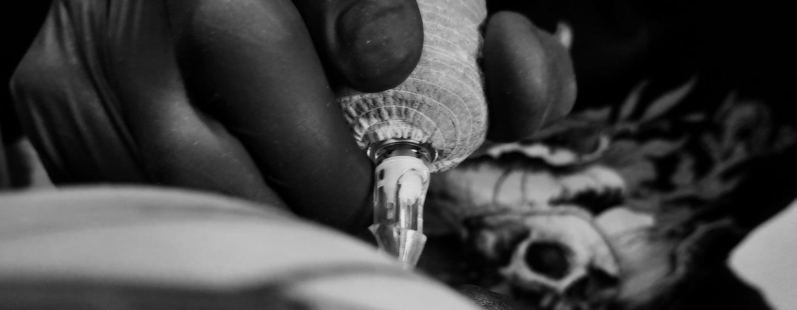 Tattoo machine close-up